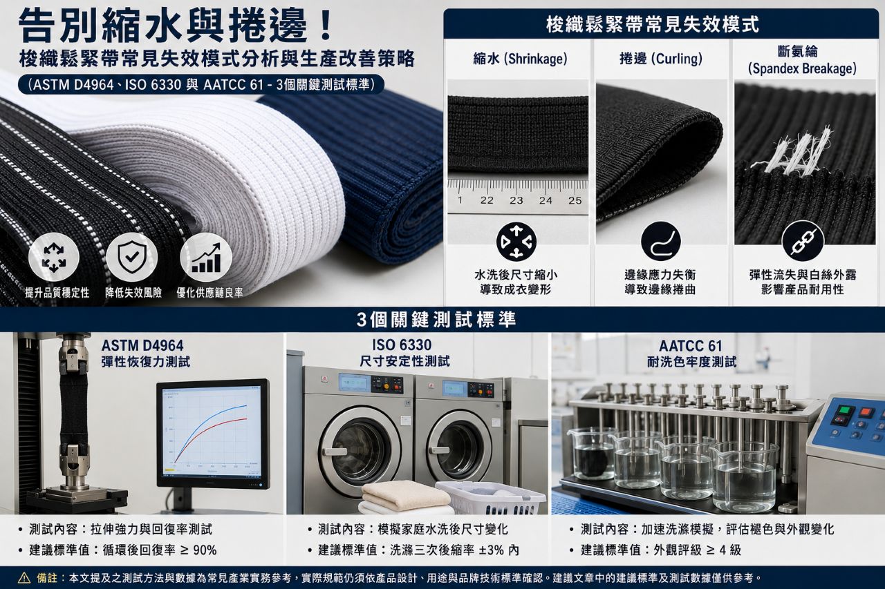 梭織鬆緊帶測試