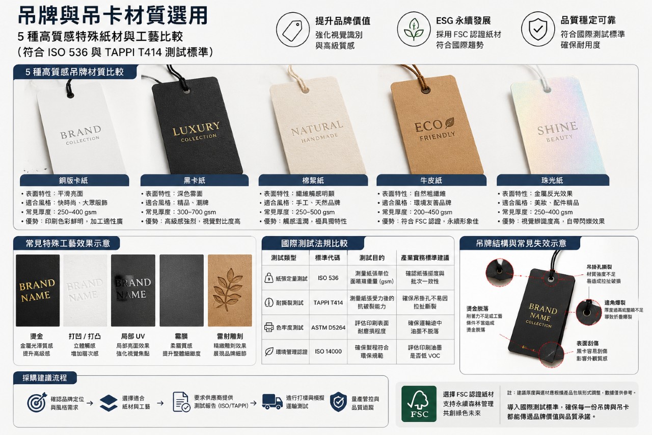 吊牌與吊卡Hangtags material
